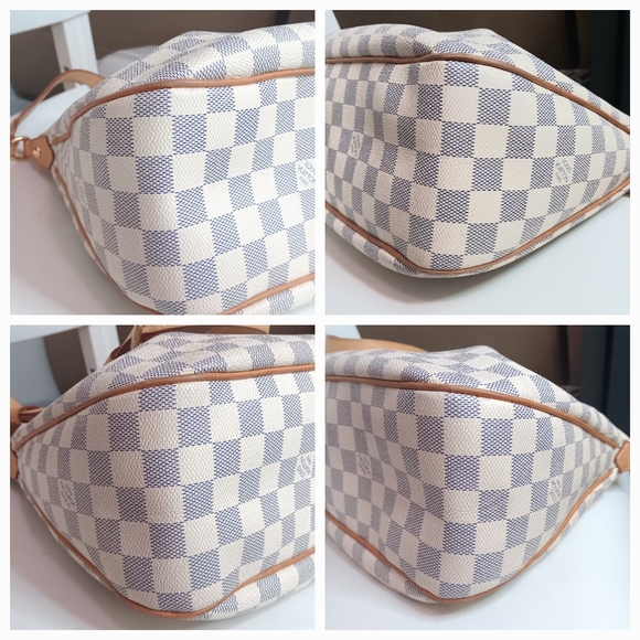 ๐โจ Louis Vuitton Siracusa MM Damier Azur Crossbody & Shoulder Bag โ EUC ๐ค๐ธ - Picture 15 of 17